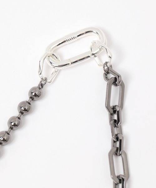 PAGEBOY(ページボーイ)の「BIGリンクチェーンネックレス(ネックレス・レディース・シルバー/ブラック・FREE)」の8枚目の写真