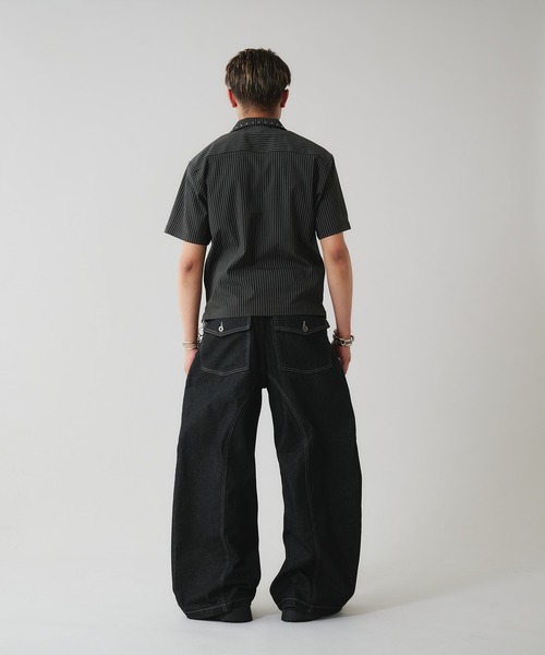 ANDER HUNK スタッズデザインリジットカーブデニム ANDER HUNK ジーンズ Studs Design Rigid Curve Denim