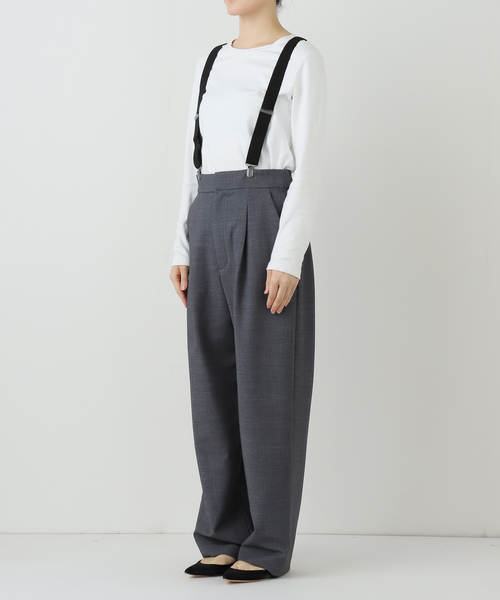 IENA リネンコットンヘリンボンサスペンダーパンツ　¥27500 美品 LA BOUCLE｜あのサスペンダーパンツの新作が登場！今週の新着