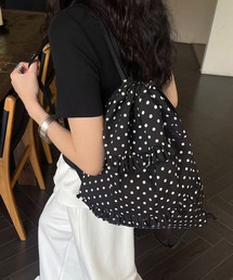 【FANCY CLUB】ドット柄 リュックサック バックパック☆人気☆ セール】【FANCY CLUB】DOT ROUND BACKPACK / 【ファンシー