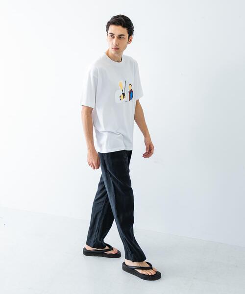 cotton pan（コットンパン）の「COTTON PAN　E&M（Tシャツ/カットソー・メンズ・ホワイト・SMALL/MEDIUM/LARGE）」の8枚目の写真