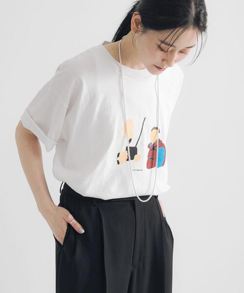 cotton pan（コットンパン）の「COTTON PAN　E&M（Tシャツ/カットソー・メンズ・ホワイト・SMALL/MEDIUM/LARGE）」の11枚目の写真