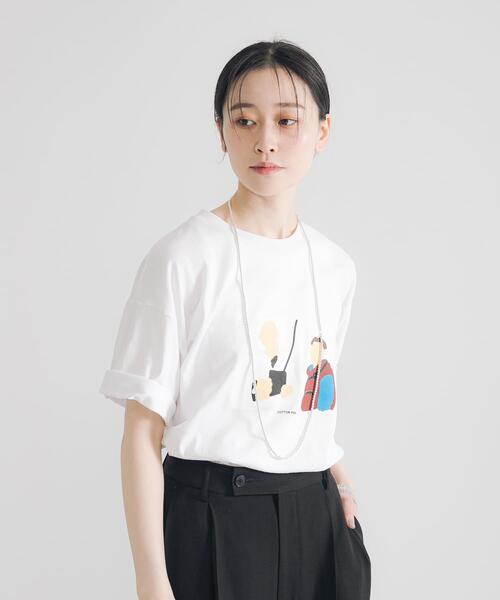 cotton pan（コットンパン）の「COTTON PAN　E&M（Tシャツ/カットソー・メンズ・ホワイト・SMALL/MEDIUM/LARGE）」の14枚目の写真