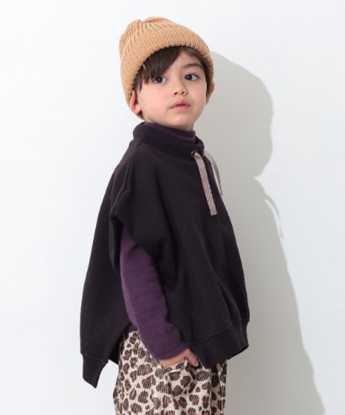 Ocean&Ground（オーシャン&グラウンド）の「ﾓｯｸﾈｯｸｽｳｪｯﾄﾍﾞｽﾄ（ベスト・キッズ・ライトパープル/グレイッシュベージュ/ブラック・140/130/120/110/100/90）」の2枚目の写真
