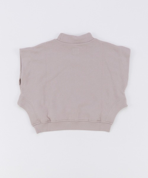 Ocean&Ground（オーシャン&グラウンド）の「ﾓｯｸﾈｯｸｽｳｪｯﾄﾍﾞｽﾄ（ベスト・キッズ・ライトパープル/グレイッシュベージュ/ブラック・140/130/120/110/100/90）」の9枚目の写真