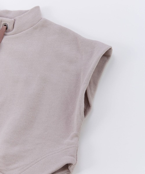 Ocean&Ground（オーシャン&グラウンド）の「ﾓｯｸﾈｯｸｽｳｪｯﾄﾍﾞｽﾄ（ベスト・キッズ・ライトパープル/グレイッシュベージュ/ブラック・140/130/120/110/100/90）」の10枚目の写真