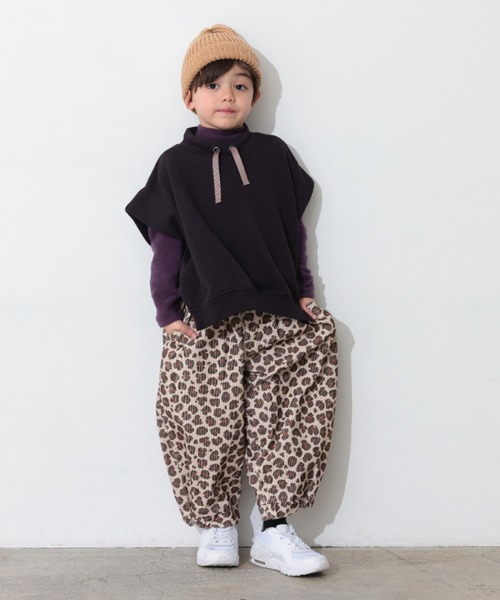 Ocean&Ground（オーシャン&グラウンド）の「ﾓｯｸﾈｯｸｽｳｪｯﾄﾍﾞｽﾄ（ベスト・キッズ・ライトパープル/グレイッシュベージュ/ブラック・140/130/120/110/100/90）」の15枚目の写真