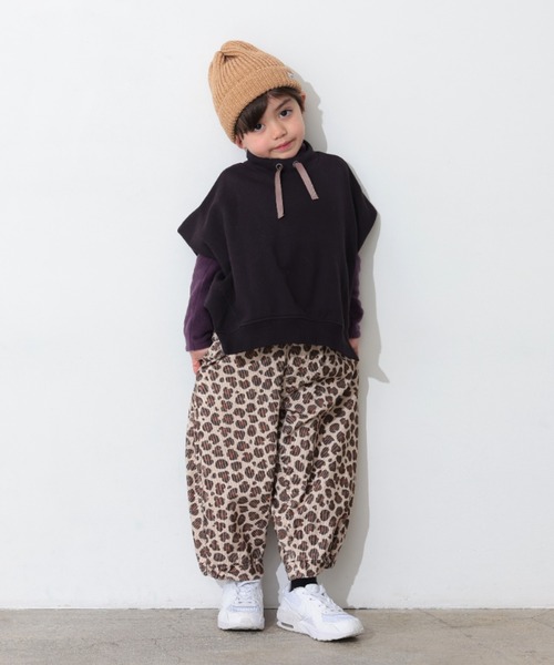 Ocean&Ground（オーシャン&グラウンド）の「ﾓｯｸﾈｯｸｽｳｪｯﾄﾍﾞｽﾄ（ベスト・キッズ・ライトパープル/グレイッシュベージュ/ブラック・140/130/120/110/100/90）」の16枚目の写真