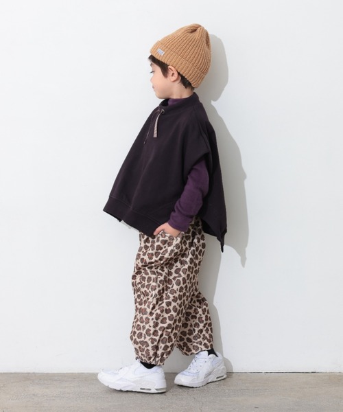 Ocean&Ground（オーシャン&グラウンド）の「ﾓｯｸﾈｯｸｽｳｪｯﾄﾍﾞｽﾄ（ベスト・キッズ・ライトパープル/グレイッシュベージュ/ブラック・140/130/120/110/100/90）」の6枚目の写真