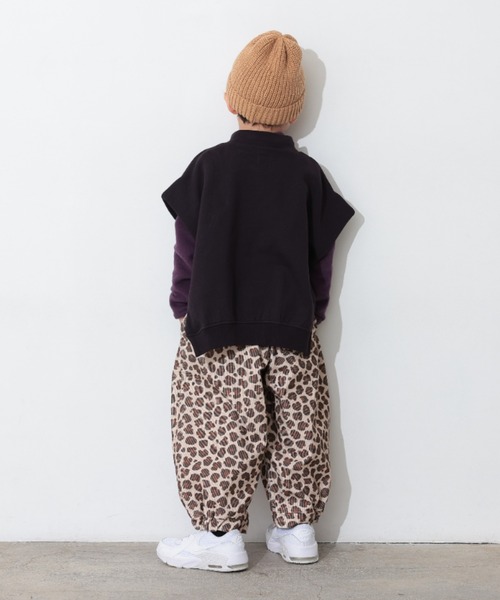 Ocean&Ground（オーシャン&グラウンド）の「ﾓｯｸﾈｯｸｽｳｪｯﾄﾍﾞｽﾄ（ベスト・キッズ・ライトパープル/グレイッシュベージュ/ブラック・140/130/120/110/100/90）」の7枚目の写真