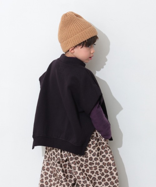 Ocean&Ground（オーシャン&グラウンド）の「ﾓｯｸﾈｯｸｽｳｪｯﾄﾍﾞｽﾄ（ベスト・キッズ・ライトパープル/グレイッシュベージュ/ブラック・140/130/120/110/100/90）」の5枚目の写真