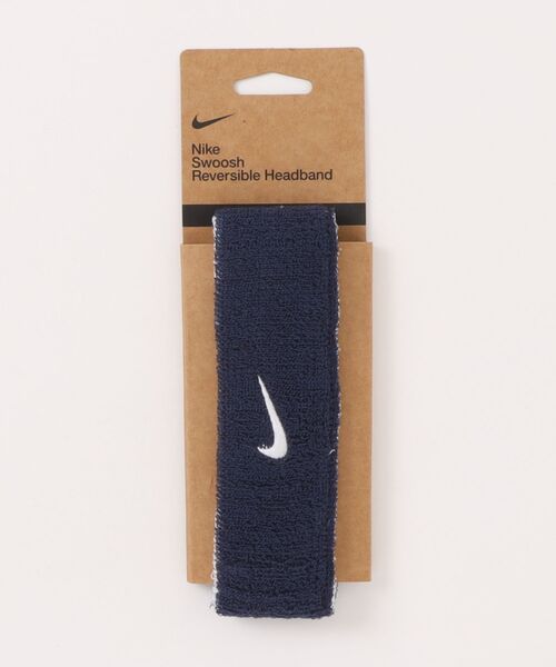 NIKE(ナイキ)の「《NIKEアパレル》SWクラシックリバーシブルヘッドバンド(ヘアバンド・メンズ・グレー/レッド/ピンク/ブラック×ホワイト/ロイヤルブルー/ネイビー×ホワイト・フリー)」の4枚目の写真