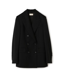 【DES PRES】ウールカレッジフラノ ダブルブレストジャケット【デプレ】 シルクワッシャー ダブルブレストジャケット｜トゥモローランド