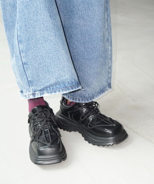 WESTBOY(ウエストボーイ)の「厚底レザースニーカー WO25S13SH06【WB ORIGINALS】(スニーカー・メンズ・ブラック・44/41/42/43)」の2枚目の写真