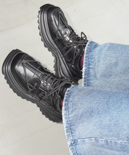 WESTBOY(ウエストボーイ)の「厚底レザースニーカー WO25S13SH06【WB ORIGINALS】(スニーカー・メンズ・ブラック・44/41/42/43)」の13枚目の写真
