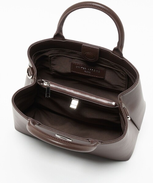 UNITED ARROWS（ユナイテッドアローズ）の「クラスプ スクエア ミニトートバッグ（トートバッグ・レディース・オフホワイト/ブラウン系/ブラック・FREE）」の12枚目の写真