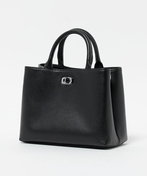 UNITED ARROWS（ユナイテッドアローズ）の「クラスプ スクエア ミニトートバッグ（トートバッグ・レディース・オフホワイト/ブラウン系/ブラック・FREE）」の16枚目の写真