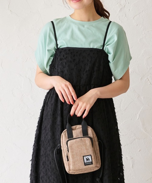 BACKYARD FAMILY(バックヤードファミリー)の「CHOOP 2way shoulder bag(ショルダーバッグ・レディース・ベージュ/ブラック・FREE)」の4枚目の写真