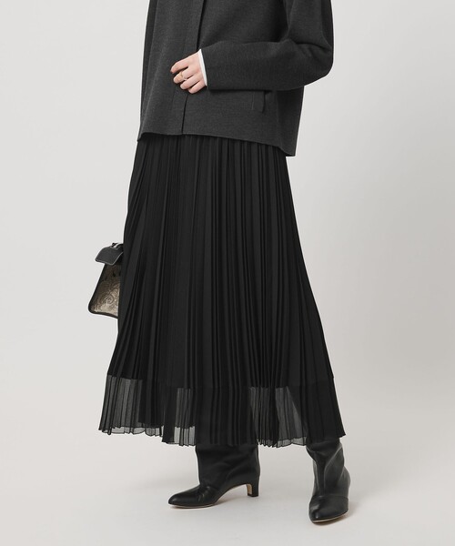 シアー コンビ プリーツ スカート（スカート）｜UNITED ARROWS
