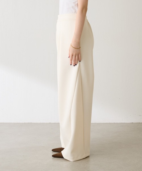 COLLAGE GALLARDAGALANTE（コラージュガリャルダガランテ）の「裾切替ダンボールパンツ（その他パンツ・レディース・ブラウン/アイボリー・0/1）」の12枚目の写真