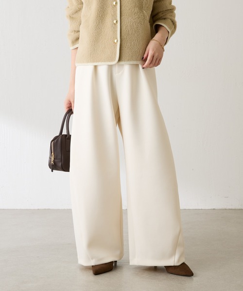 COLLAGE GALLARDAGALANTE（コラージュガリャルダガランテ）の「裾切替ダンボールパンツ（その他パンツ・レディース・ブラウン/アイボリー・0/1）」の20枚目の写真