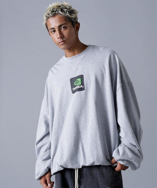 DANKE SCHON(ダンケシェーン)の「DankeSchon/ダンケシェーン/BALLOON CREWNECK(スウェット・メンズ・グレー/ブラック・M/L)」の2枚目の写真