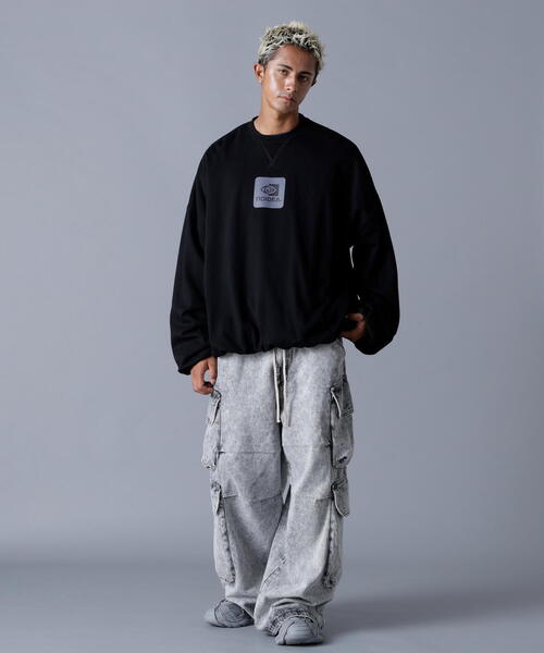 DANKE SCHON(ダンケシェーン)の「DankeSchon/ダンケシェーン/BALLOON CREWNECK(スウェット・メンズ・グレー/ブラック・M/L)」の8枚目の写真