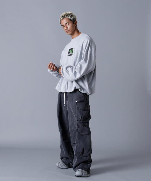 DANKE SCHON(ダンケシェーン)の「DankeSchon/ダンケシェーン/BALLOON CREWNECK(スウェット・メンズ・グレー/ブラック・M/L)」の20枚目の写真