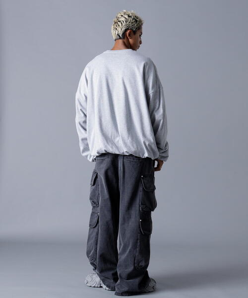 DANKE SCHON(ダンケシェーン)の「DankeSchon/ダンケシェーン/BALLOON CREWNECK(スウェット・メンズ・グレー/ブラック・M/L)」の21枚目の写真