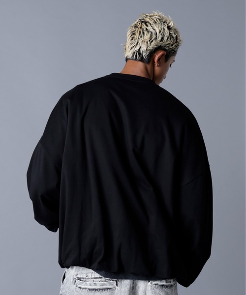 DANKE SCHON(ダンケシェーン)の「DankeSchon/ダンケシェーン/BALLOON CREWNECK(スウェット・メンズ・グレー/ブラック・M/L)」の3枚目の写真