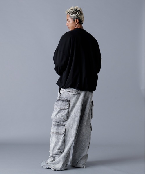 DANKE SCHON(ダンケシェーン)の「DankeSchon/ダンケシェーン/BALLOON CREWNECK(スウェット・メンズ・グレー/ブラック・M/L)」の5枚目の写真