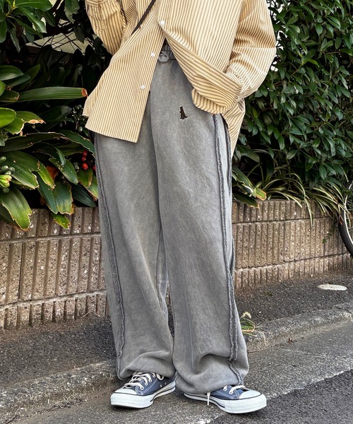 DOUBLE NAME（ダブルネーム）の「【m:rex】ミニ恐竜刺しゅうスウェットパンツ（その他パンツ・レディース・ブラック/ライトグレー・FREE）」の10枚目の写真