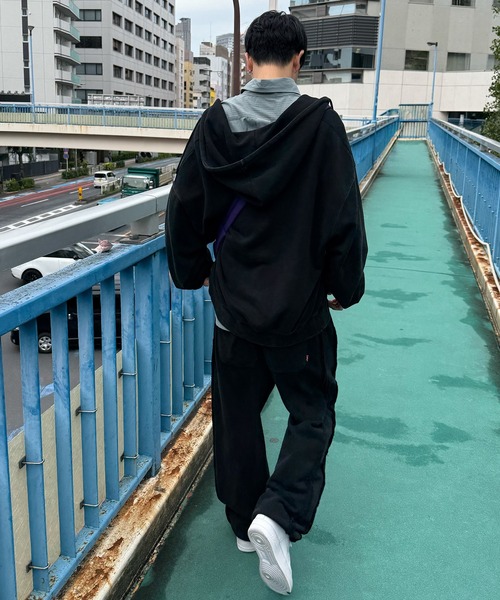DOUBLE NAME(ダブルネーム)の「【m:rex】ミニ恐竜刺しゅうスウェットパンツ(その他パンツ・レディース・ブラック/ライトグレー・FREE)」の6枚目の写真