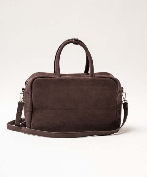 FEKETE 2WAYリボンスエードボストンバッグ セール】suede 2way ribbon bag / 2WAY リボンスエードボストンバッグ