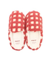 and it_（アンドイット）の「ボアチェックルームシューズ（ルームシューズ/スリッパ）」