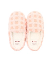 and it_（アンドイット）の「ボアチェックルームシューズ（ルームシューズ/スリッパ）」