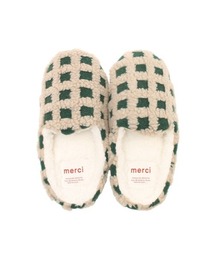 and it_（アンドイット）の「ボアチェックルームシューズ（ルームシューズ/スリッパ）」