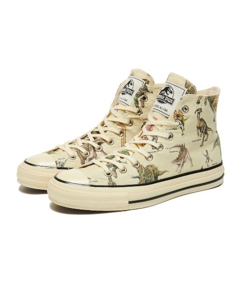 CONVERSE(コンバース)の「CONVERSE ALL STAR AGED DP HI / JURASSIC PARK(コンバース オールスター エイジド DP HI / ジュラシック・パーク)(スニーカー・メンズ・ナチュラル・25cm/25.5cm/26cm/26.5cm/27cm/27.5cm/28cm/29cm)」の1枚目の写真