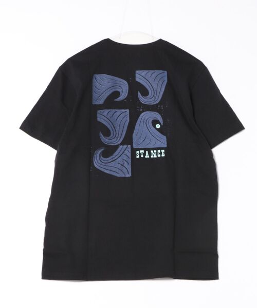 STANCE(スタンス)の「【STANCE/スタンス】バックプリントコットンTシャツ ユニセックス STACKED SWELL TEE(Tシャツ/カットソー・メンズ・ブラック・MEDIUM/LARGE/X-LARGE)」の2枚目の写真