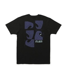 【STANCE/スタンス】バックプリントコットンTシャツ ユニセックス STACKED SWELL TEE