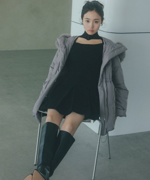 SNIDEL(スナイデル)の「ウエストリブプリーツミニスカート(スカート・レディース・グレー/ブラック/アイボリー・1/0)」の18枚目の写真