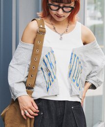 etsinta | etsintaリメイクオフショルハーフスリーブtee(Tシャツ/カットソー)