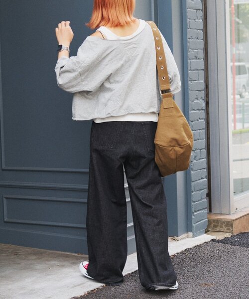 etsinta（エシンタ）の「etsintaリメイクオフショルハーフスリーブtee（Tシャツ/カットソー・レディース・グレー・ONE SIZE）」の10枚目の写真