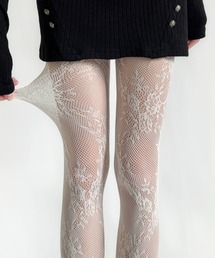 SHEPP | フラワーモチーフ レースデザインタイツ(タイツ/ストッキング)