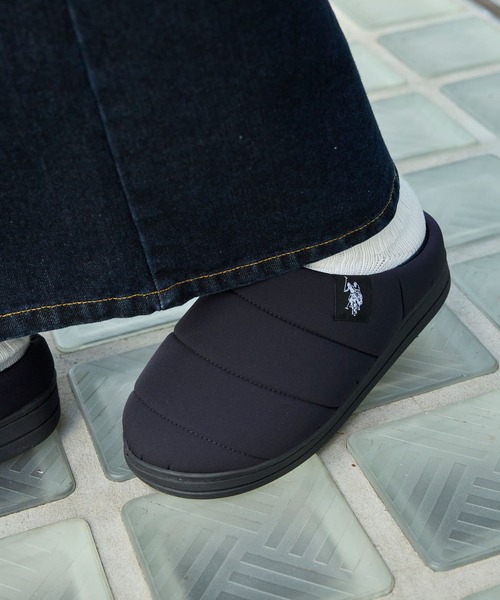 U.S. POLO ASSN.(ユーエスポロアッスン)の「U.S. POLO ASSN. /ユーエスポロアッスン 別注 ロゴワンポイント モックシューズ/クロッグシューズ(スリッポン・レディース・ブラック/ネイビー・28cm/27cm/26cm/25cm/24cm/23cm)」の3枚目の写真