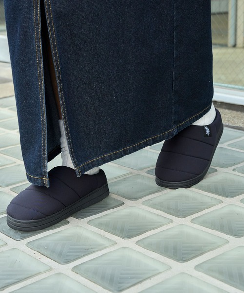 U.S. POLO ASSN.(ユーエスポロアッスン)の「U.S. POLO ASSN. /ユーエスポロアッスン 別注 ロゴワンポイント モックシューズ/クロッグシューズ(スリッポン・レディース・ブラック/ネイビー・28cm/27cm/26cm/25cm/24cm/23cm)」の5枚目の写真