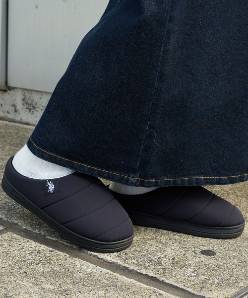 U.S. POLO ASSN.(ユーエスポロアッスン)の「U.S. POLO ASSN. /ユーエスポロアッスン 別注 ロゴワンポイント モックシューズ/クロッグシューズ(スリッポン・レディース・ブラック/ネイビー・28cm/27cm/26cm/25cm/24cm/23cm)」の6枚目の写真