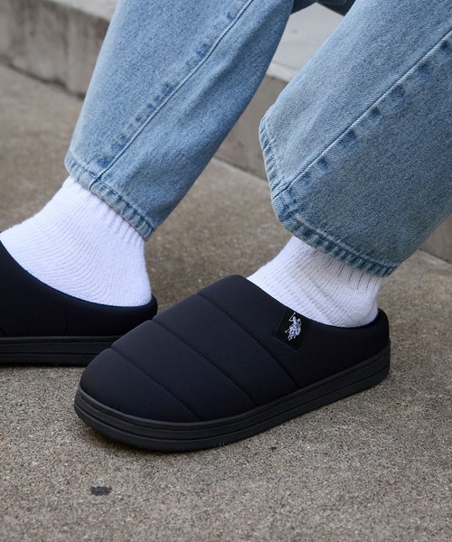 U.S. POLO ASSN.(ユーエスポロアッスン)の「U.S. POLO ASSN. /ユーエスポロアッスン 別注 ロゴワンポイント モックシューズ/クロッグシューズ(スリッポン・レディース・ブラック/ネイビー・28cm/27cm/26cm/25cm/24cm/23cm)」の20枚目の写真