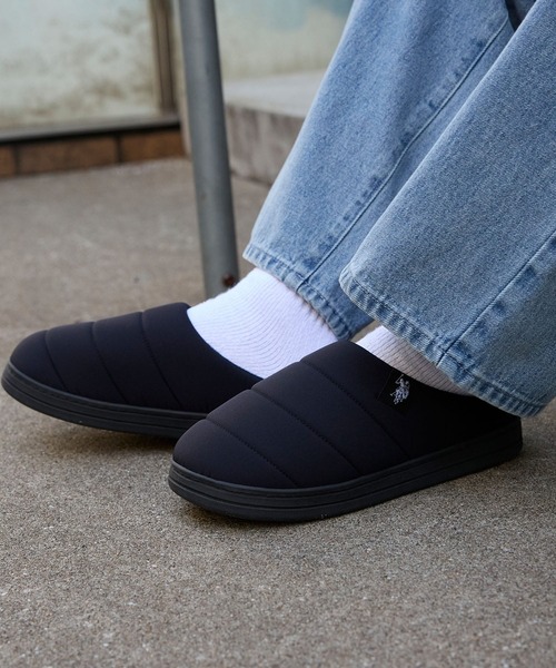 U.S. POLO ASSN.(ユーエスポロアッスン)の「U.S. POLO ASSN. /ユーエスポロアッスン 別注 ロゴワンポイント モックシューズ/クロッグシューズ(スリッポン・レディース・ブラック/ネイビー・28cm/27cm/26cm/25cm/24cm/23cm)」の17枚目の写真