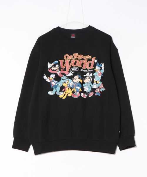 Disney(ディズニー)の「親子お揃い ディズニー WEB限定 キャラクタートレーナー 0902A(スウェット・レディース・ホワイト/ブラック・S/M/L/XL)」の2枚目の写真